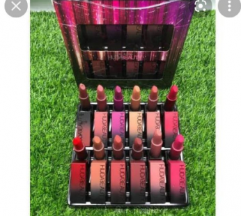 Huda Beauty Pack of 12 Bullets Matte Lipsticks Set